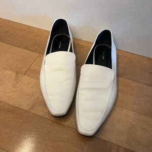 The Row Loafers Size 9 1/2 cream black